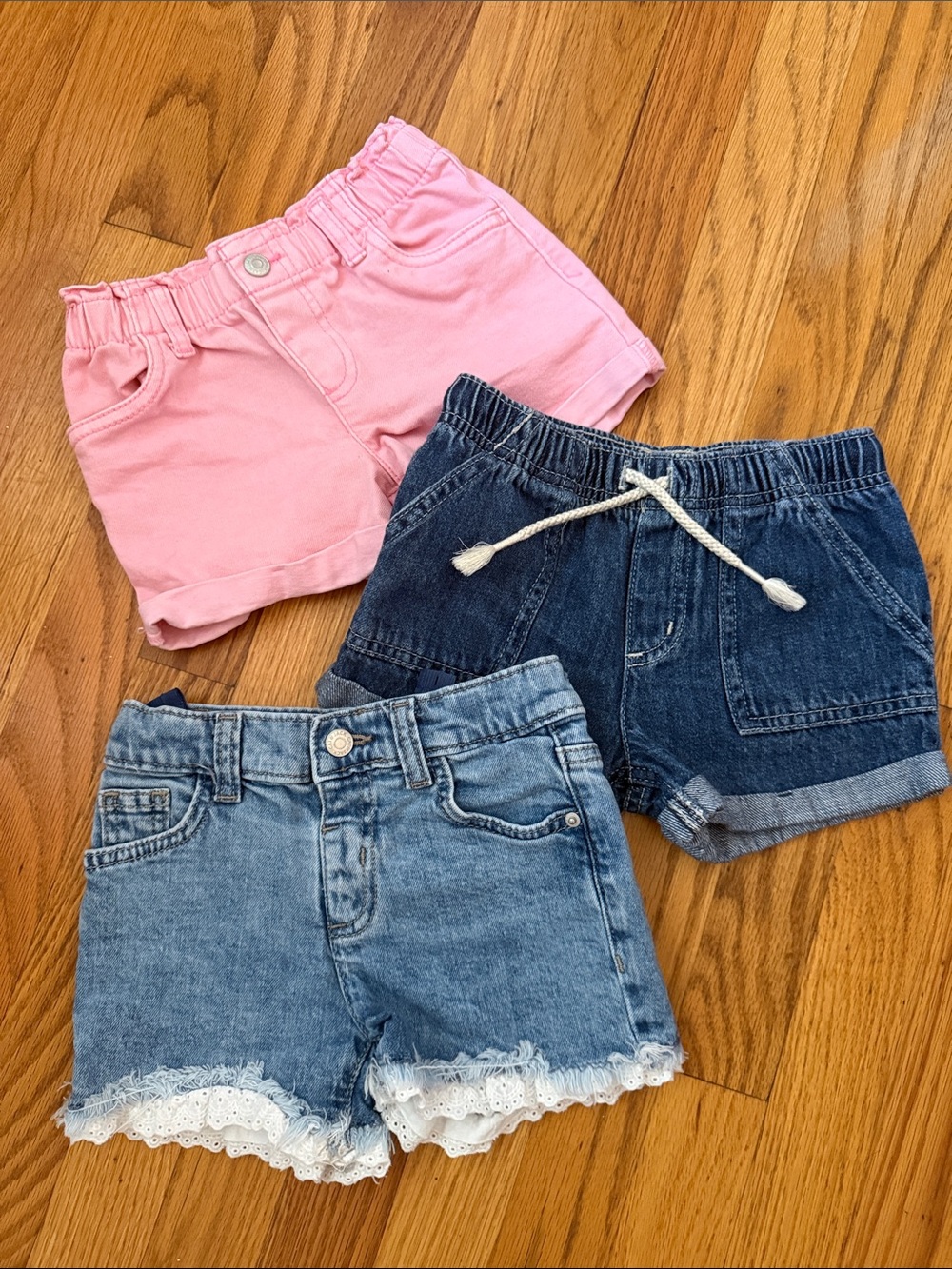 Cat & Jack Pink and Blue Girls' Shorts set 5T